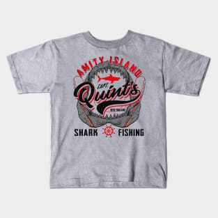 Quint's Shark Fishing Jaw Mouth Lts (Universal © UCS LLC) Kids T-Shirt